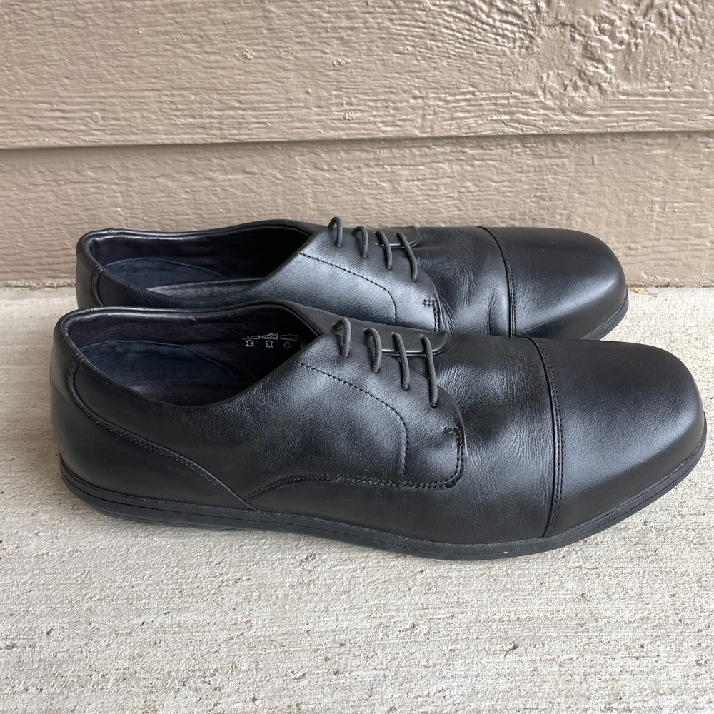 NEW Birchbury Brenston Men's Size 14 Barefoot Leather Dress Shoes Black NWOB